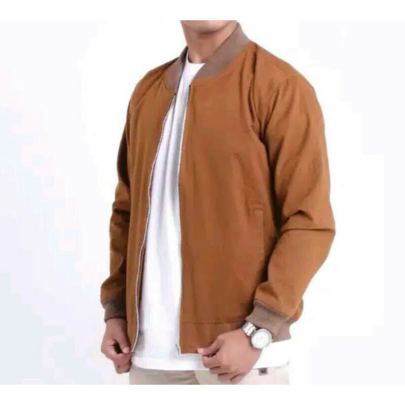 Jaket Bomber Pria Jaket Pria Jacket Zipper Casual Premium Bahan Canvas Tebal Dan Hangat
