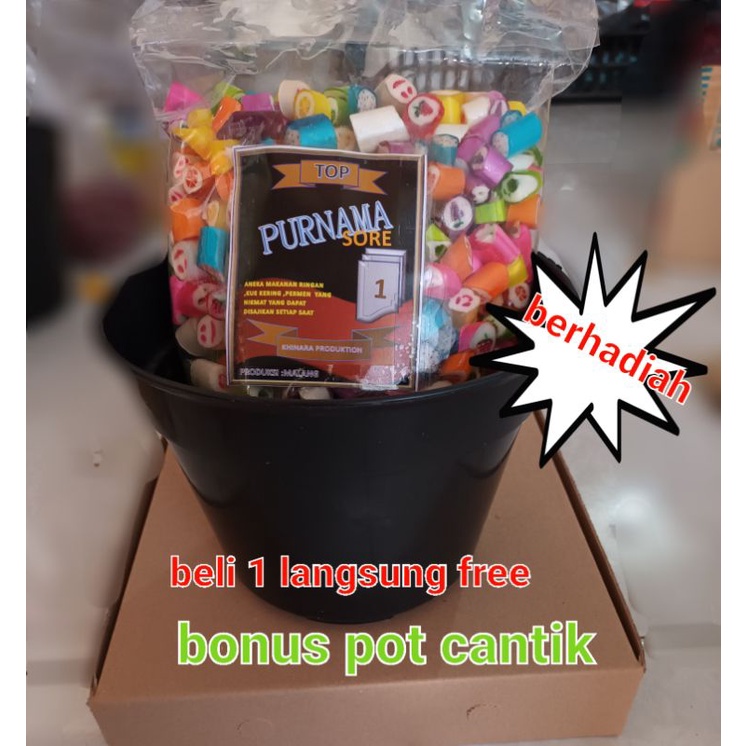 

sticky candy/permen rasa LOS 1KG free pot