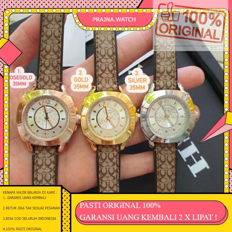 ORIGINAL JAM TANGAN WANITA CEWEK COACH WANITA ANTI AIR KULIT ORIGINAL ORI 100% TERBARU
LEATHER MOTIF