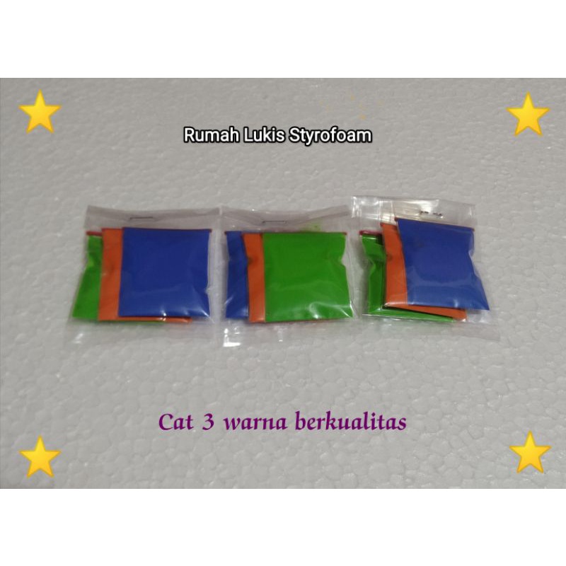 

Cat 3 warna mewarnai styrofoam