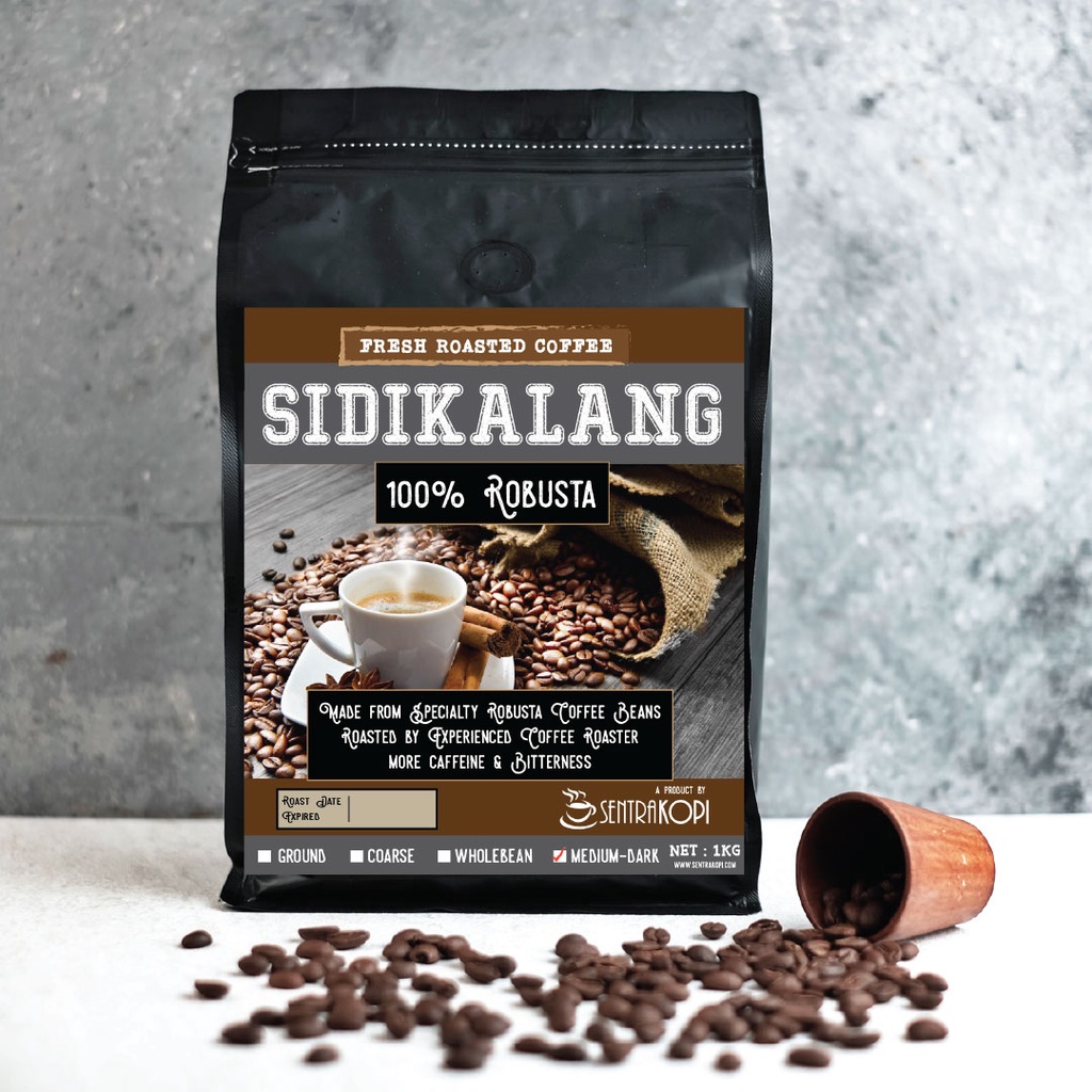 

Sentra Kopi Robusta Sidikalang 1KG - Bubuk / Biji - Premium Robusta Coffee 1 Kg by SentraKopi