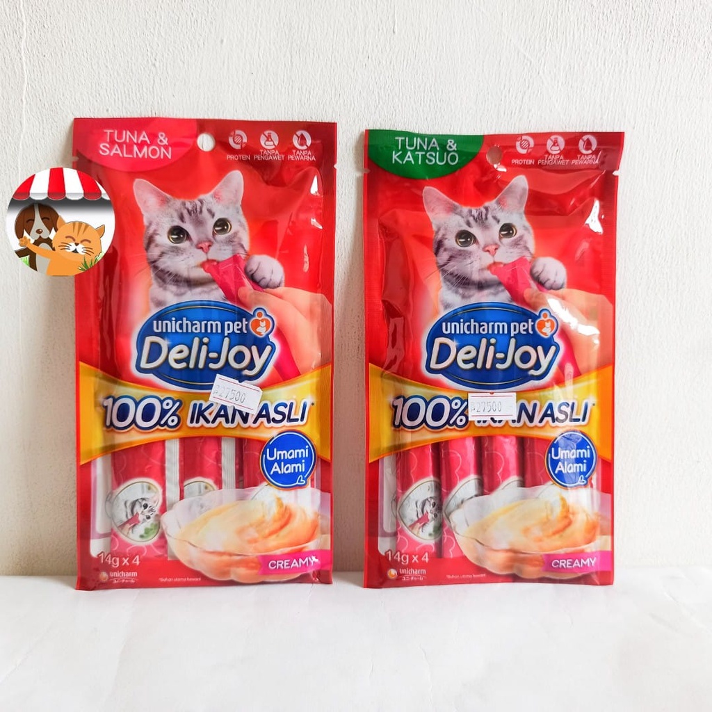 Unicharm Pet - Deli Joy 56gr Isi 4pcs Snack Kucing Cemilan Sehat