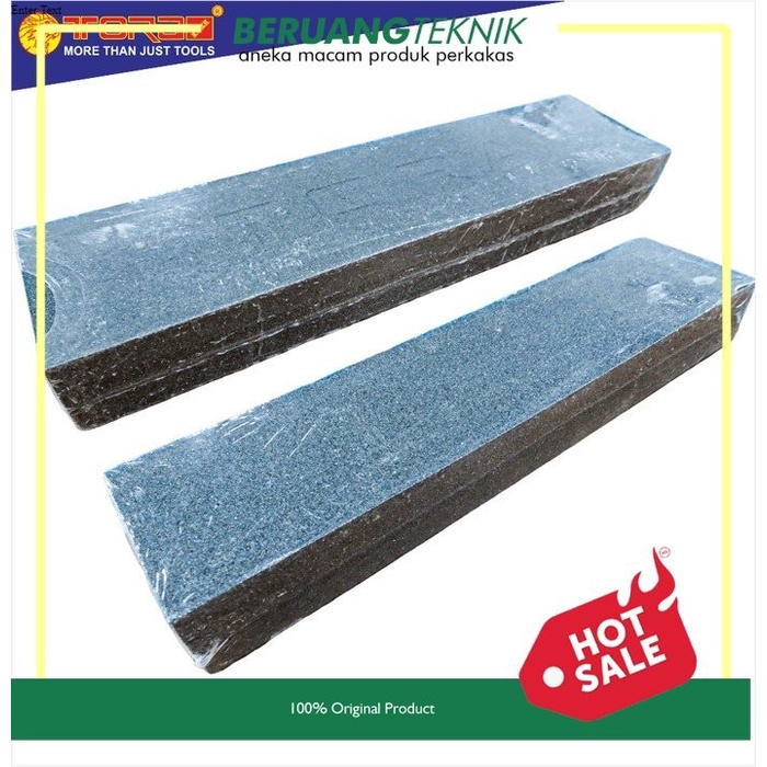 TORA Batu Asahan Pisau - Batu Asah Hitam Silicon Carbide 8 Inch