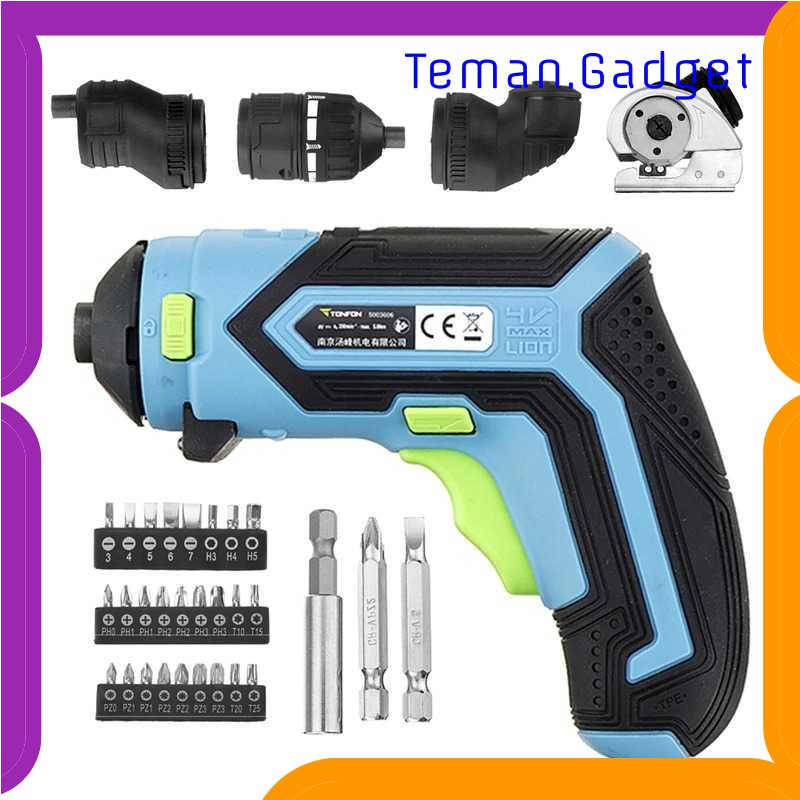 TG-PKK  Obeng Elektrik 4in1 Wireless Cordless 4V with Pouch - 5003604