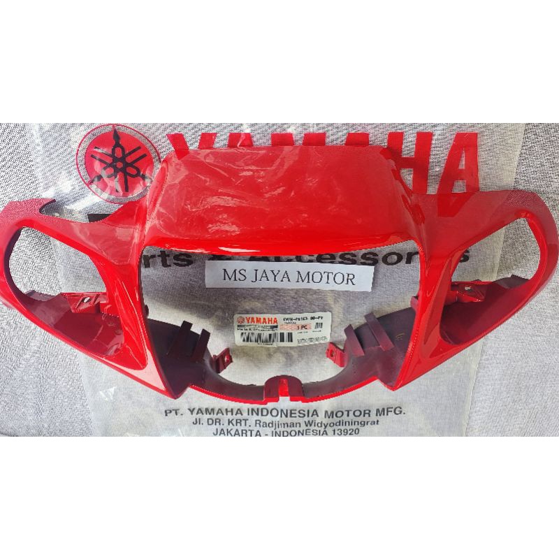COVER KOVER BATOK KEDOK TOTOK HEADLAMP LAMPU DEPAN YAMAHA F1ZR F1Z R FIZ R FIZR MERAH SPORTY KOPLING