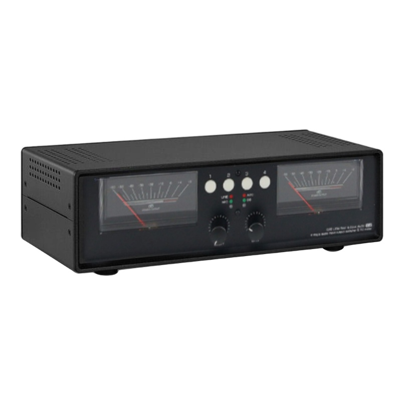 Zzz VU2 Analog-VU Meter DB-Panel Display 4-port Indikator Level Suara Stereo-Audio