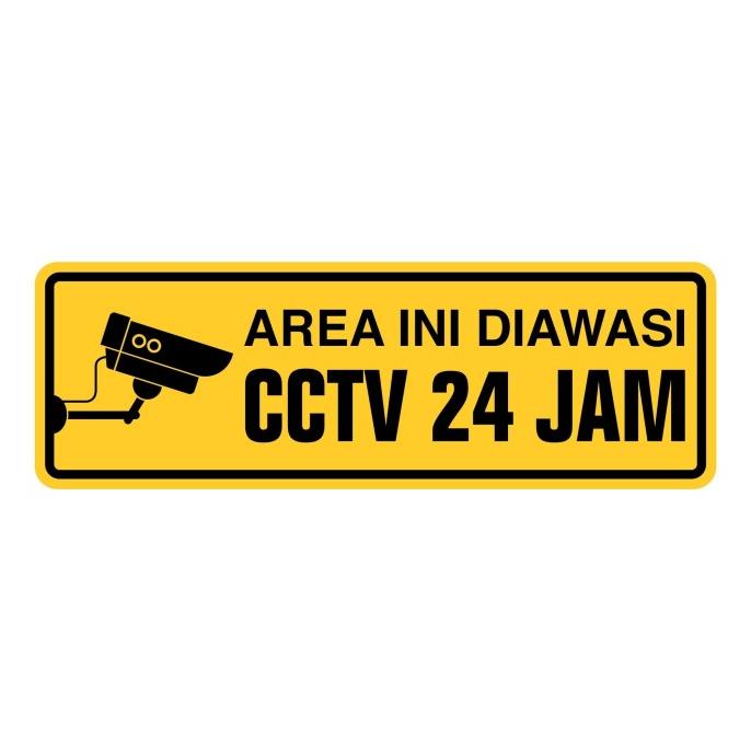

RAMBU PLANG DIAWASI KAMERA CCTV 30CM X 10CM AKRILIK TERMURAH