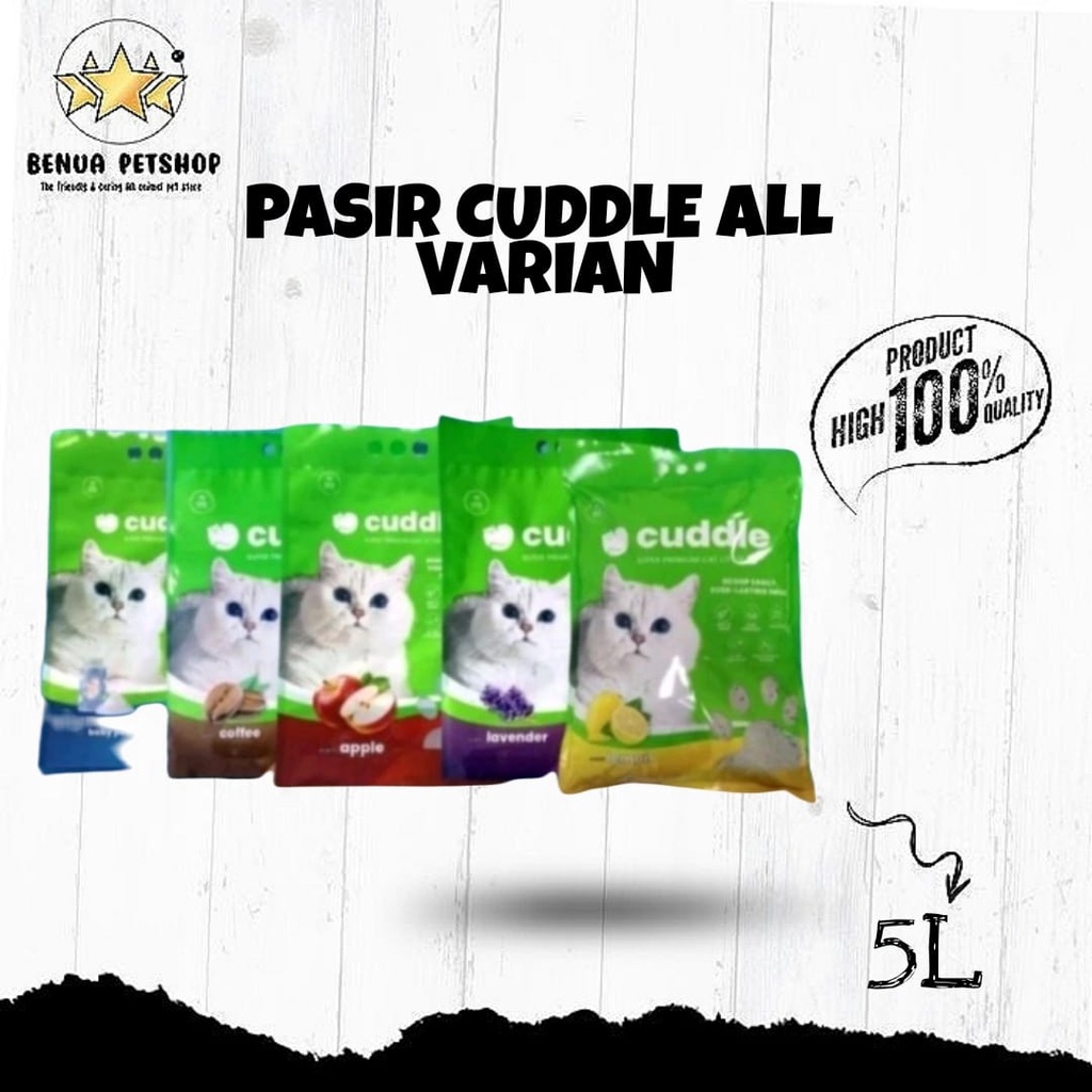 PASIR KUCING PREMIUM CUDDLE ALL VARIAN - 5 LITER