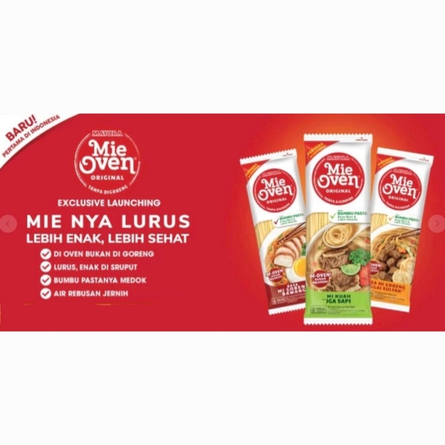 Mie OVEN Mayora Mi Instan GORENG BAWANG - ( HARGA 1 DUS isi 24 )