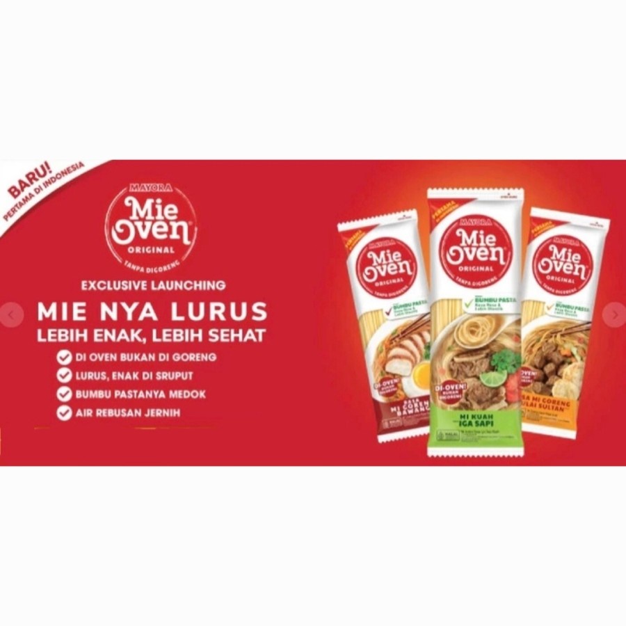 Mie OVEN Mayora Mi Instan GORENG BAWANG - ( HARGA 1 DUS isi 24 )