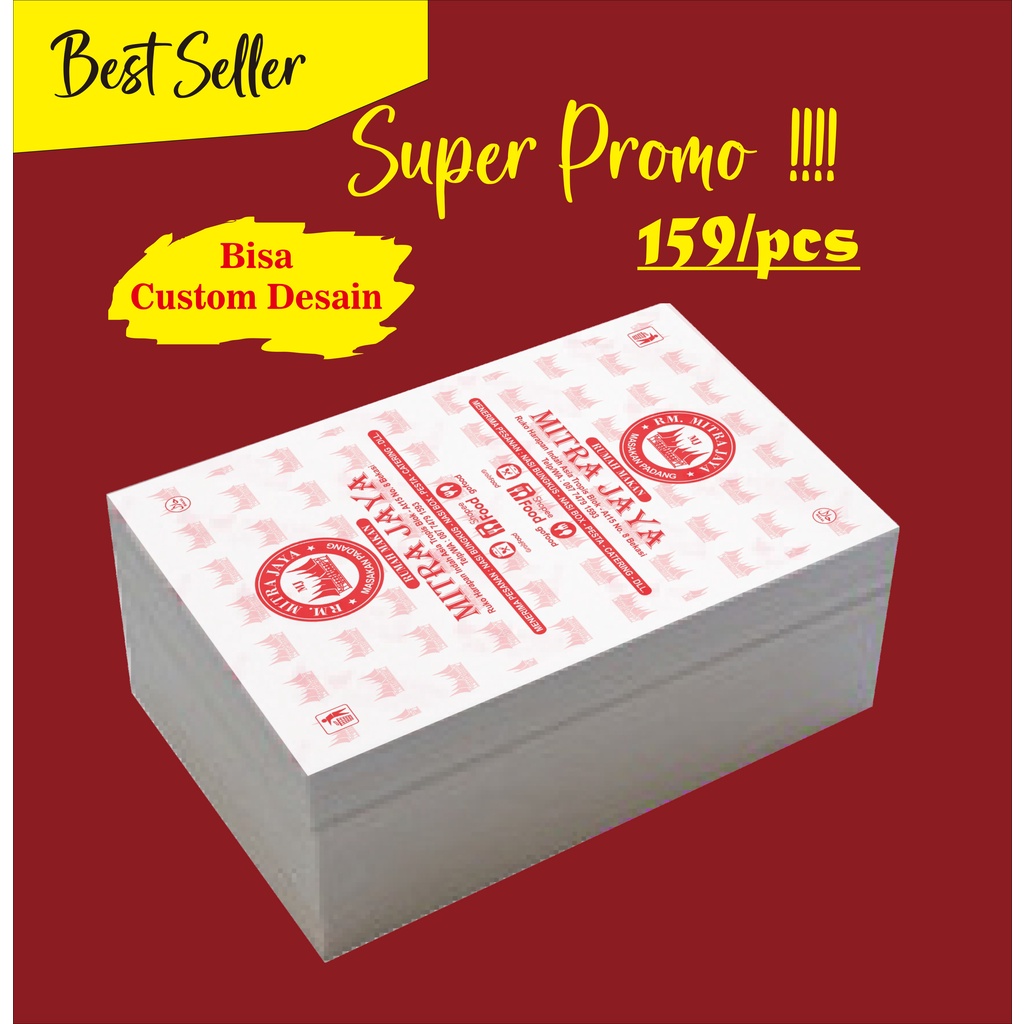 Kertas Nasi Padang Castem desain / Kertas Nasi