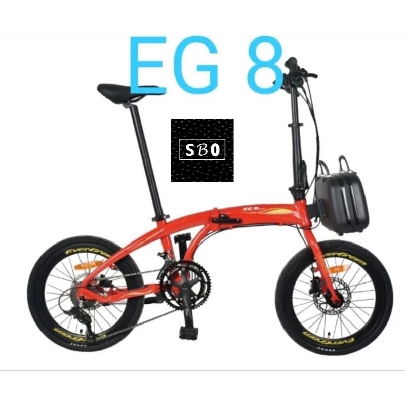 Sepeda Lipat 20 Inch Evergreen Edge EG 8 Alloy terbaru
