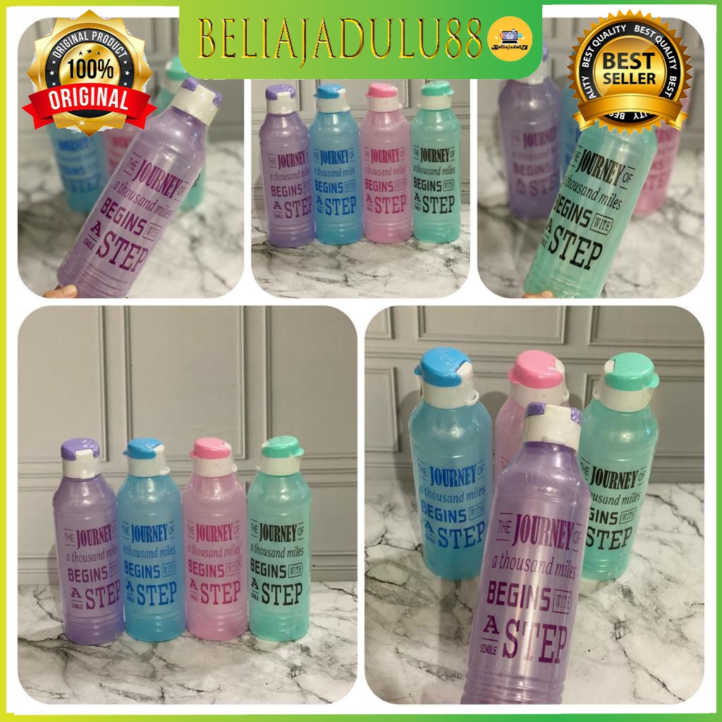 Beliajadulu88 Botol minum fliptop gambar ukuran 750ml T061