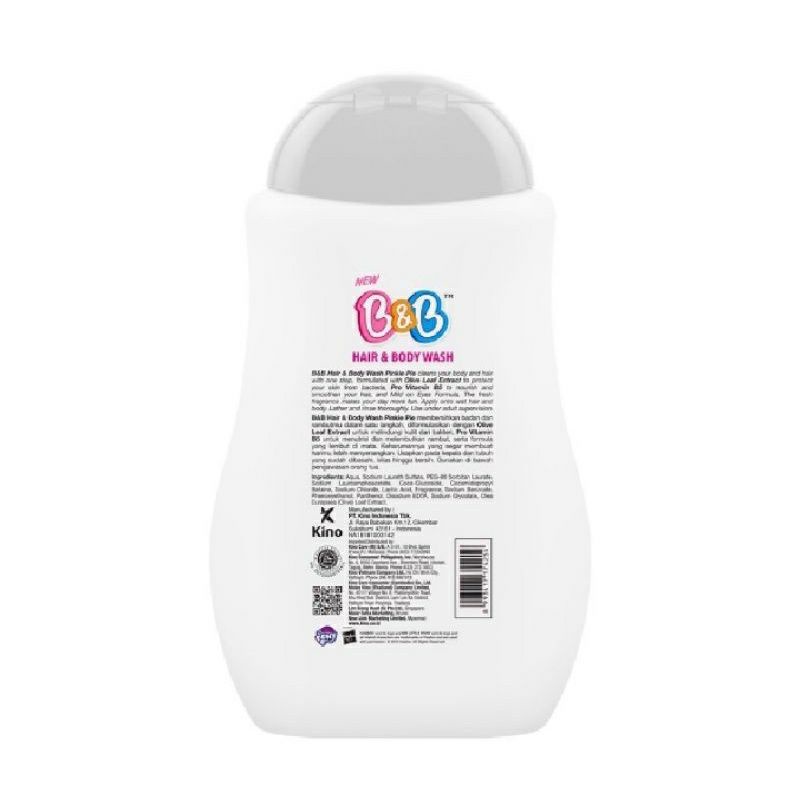 B&amp;B Hair And Body Wash 280ml