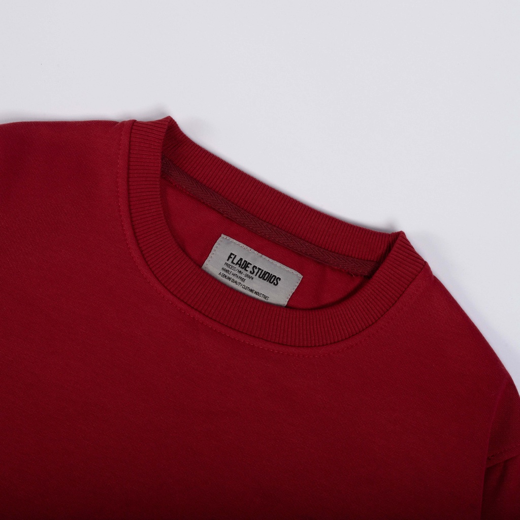 

ID FLADE STUDIOS - SWEATER CREWNECK PLAIN MAROON