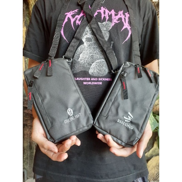 Tas Dompet HP ID Card Holder Hanging Phone Wallet Kalung Gantung Leher Multifungsi Pria Wanita CHERFAN