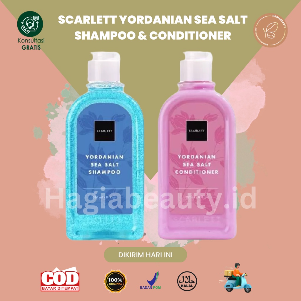 Bisa Cod - Scarlett Yordanian Sea Salt Shampoo &amp; Sea Salt Fragrance Conditioner BY felicya angelista