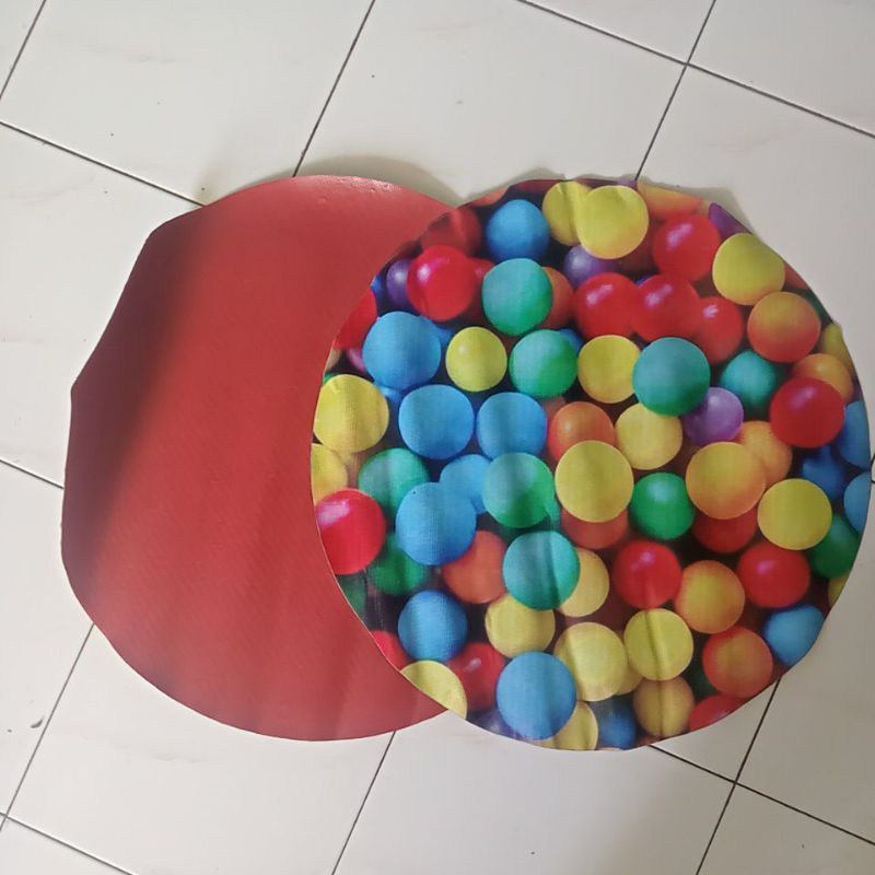 KARPET DASAR SANGKAR BURUNG MOTIF BOLA 3 DIMENSI MURAI