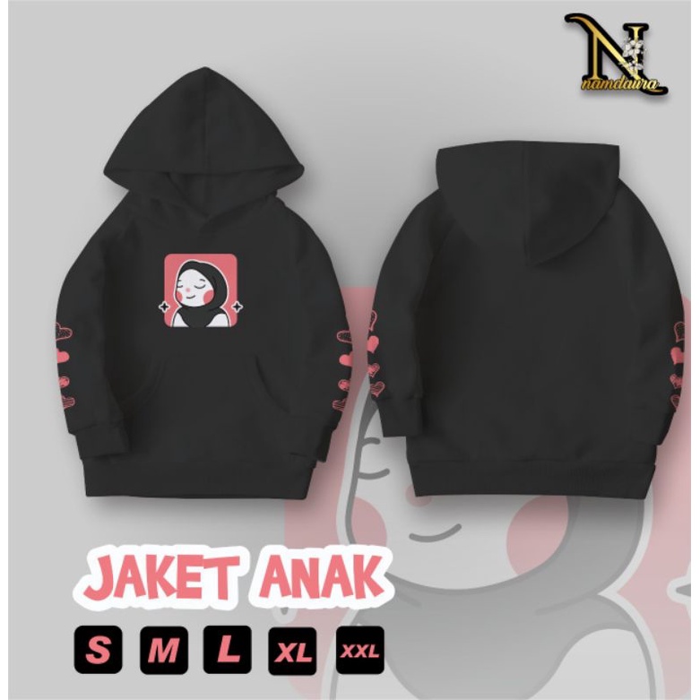 Sweater hoodie anak perempuan Sweater hoodie tebal sweater hoodie anak usia 3-12 tahun motif printin