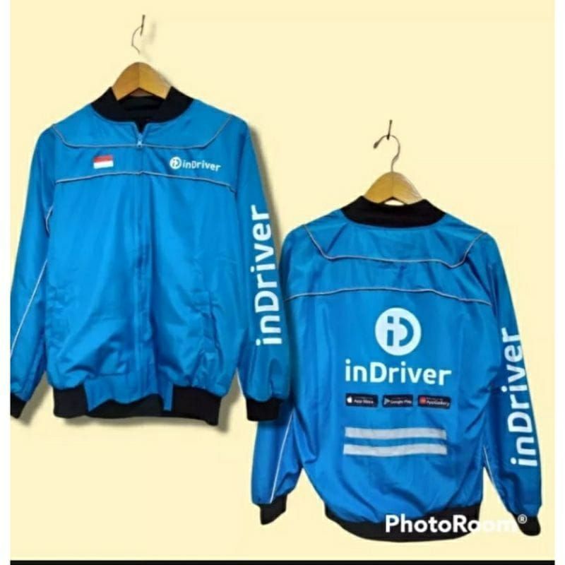 OFECIALL JAKET INDRIVER JAKET BOMBER/JAKET INDRIVER BIRU