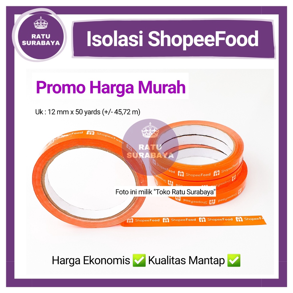 

Isolasi Printing Orenfood 12mm x 50yard Solasi lakban Online