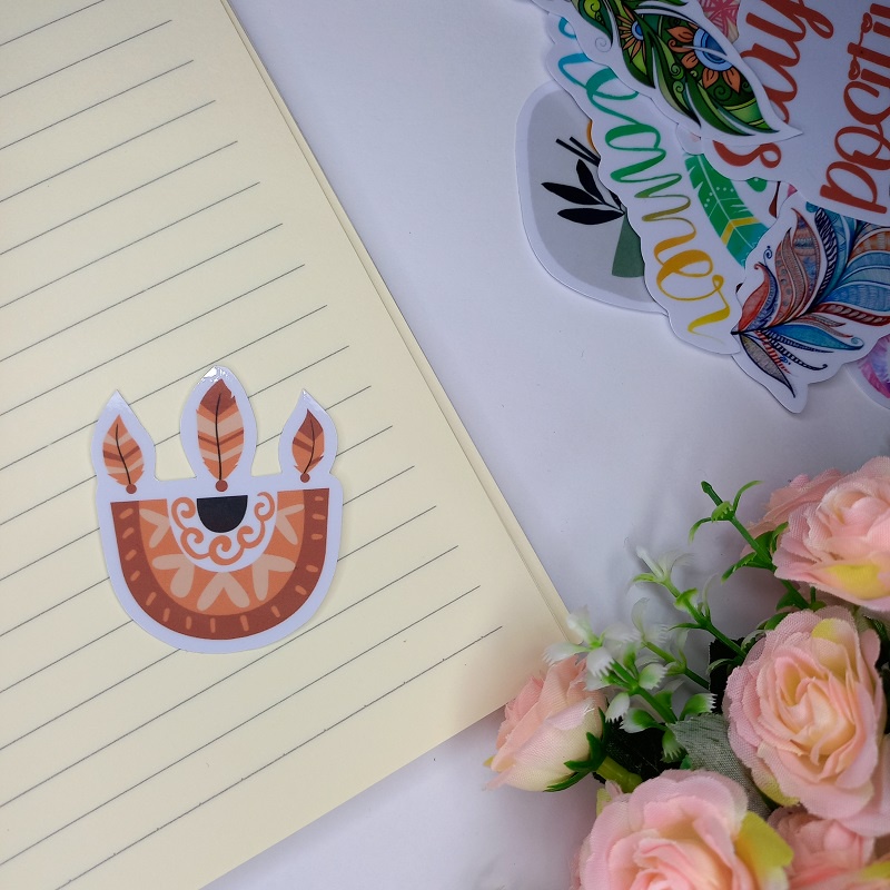 Stiker Satuan Boho Aesthetic Lucu Waterproof Sticker Ecer Lucu Aesthetic Hiasan Laptop Botol Tumbler Case Hp DIY Stiker Laptop