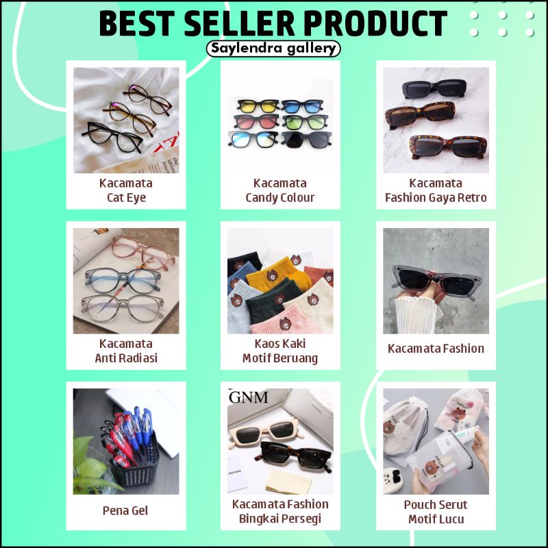 Kacamata Hitam Wanita Pria Lensa Sunglasses Korean Fashion Small Candy Color Import-2