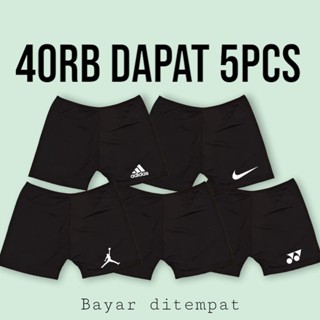 CELANA SHOT ISI 5 PCS / CELANA DALEMAN PRIA WANITA ISI 5 PCS / BASELAYER PENDEK ISI 3 PCS