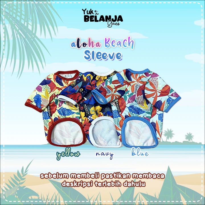 Baju Kucing Bahan Poliester Aloha Beach Sleeve Series Terlucu Baju Kucing anjing kelinci Lucu murah Size S-XXL / Yuk Belanja Gaes!