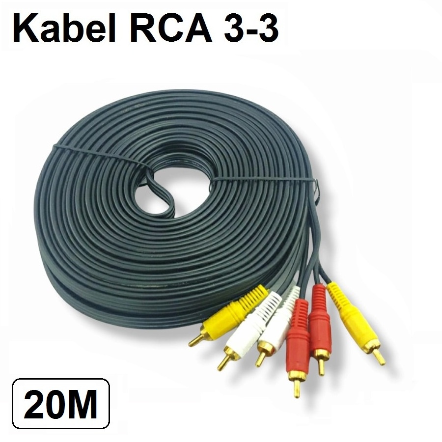 Kabel AV 3 RCA Audio Video 20m