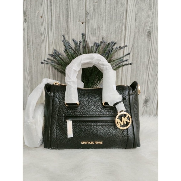 tas wanita Michael Kors MK Carine XS Top Zip Satchel Crossbody Bag Leather