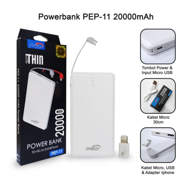 PB POWER BANK PRO PEP-11 20000 MAH