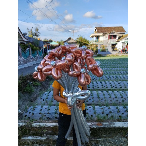 Balon panjang/ Balon twist chrome/balon buket