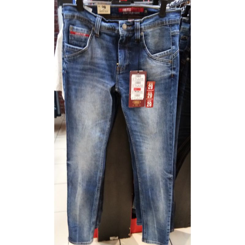 Gabrielle jeans original mens BBRE058V112229 celana panjang pria skinny with 5 pocket