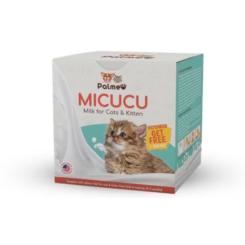 Micucu Cat and Kitten / Susu Kucing Baru Lahir (Harga per Sachet)