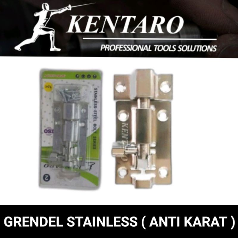 Grendel / selot pintu Stainlesteel anti karat Kentaro Japan quality