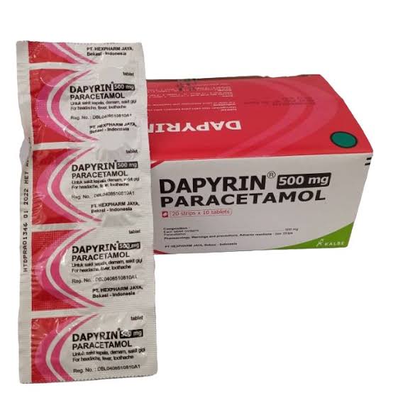 Dapyrin Kaplet Paracetamol Pereda Demam Dan Panas ORIGINAL-BPOM