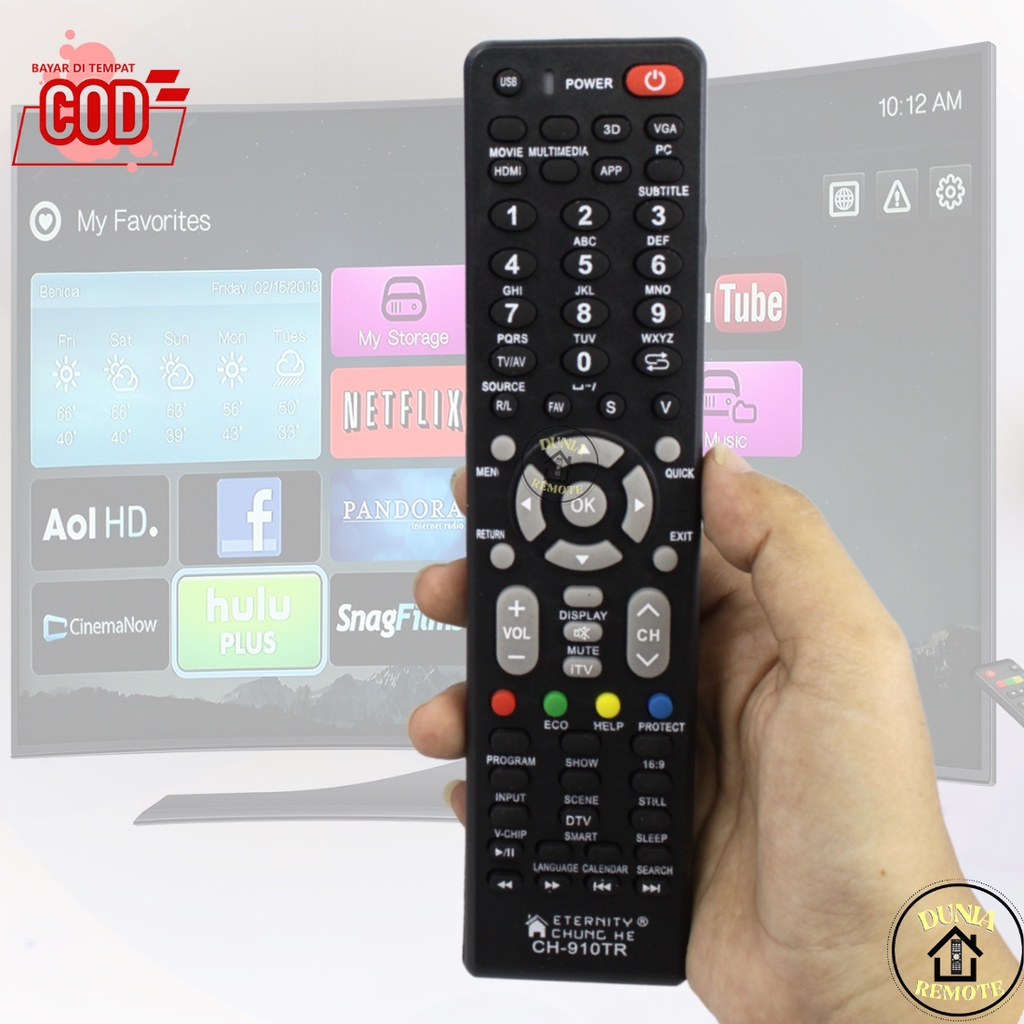 Remot Remote TV CHANGHONG Multi LED LCD 910TR Tanpa setting