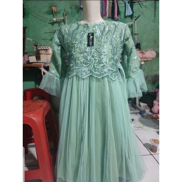 Baju Gamis Annisa Anak Usia 2-12 Thn / Baju Pesta Anak