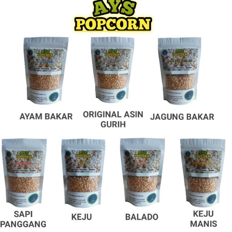 

Terbatas ー Jagung popcorn mentah dan bumbu tabur 7 varian rasa kemasan standing pouch 250 & 500gram bisa cod promo terlaris termurah ♚