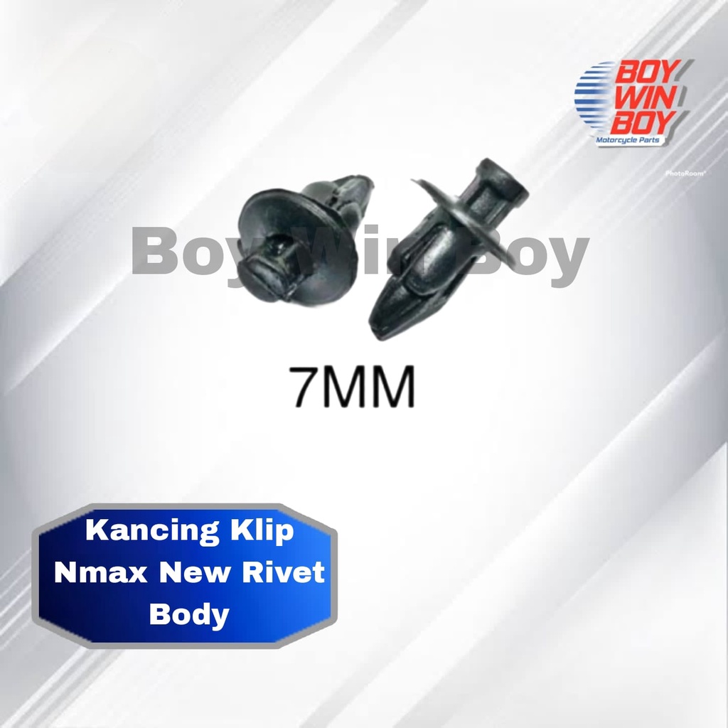 Kancing klip Nmax New rivet body Beat plastik Hitam Mobil Avanza xenia 7 mm