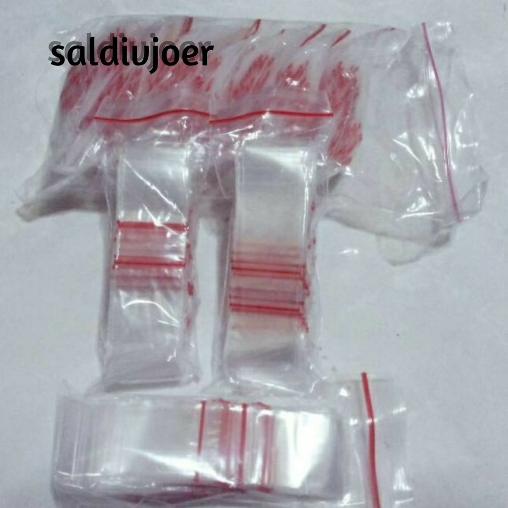 [ISI 100 LEMBAR] Plastik Klip Bening Ukuran 2x3.5 cm ∣ Plastik Klip Mini ∣ Klip Kecil TEBAL 2x3.5cm 