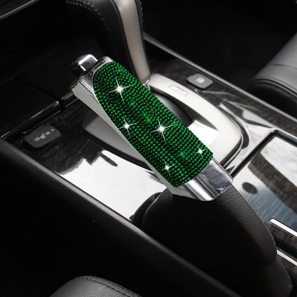 Timekey Penutup Rem Tangan Mobil Ukiran Berlian Styling Bling Auto Interior Modifikasi Aksesoris Gear Penutup Rem Tangan Untuk Wanita Perempuan K9L8