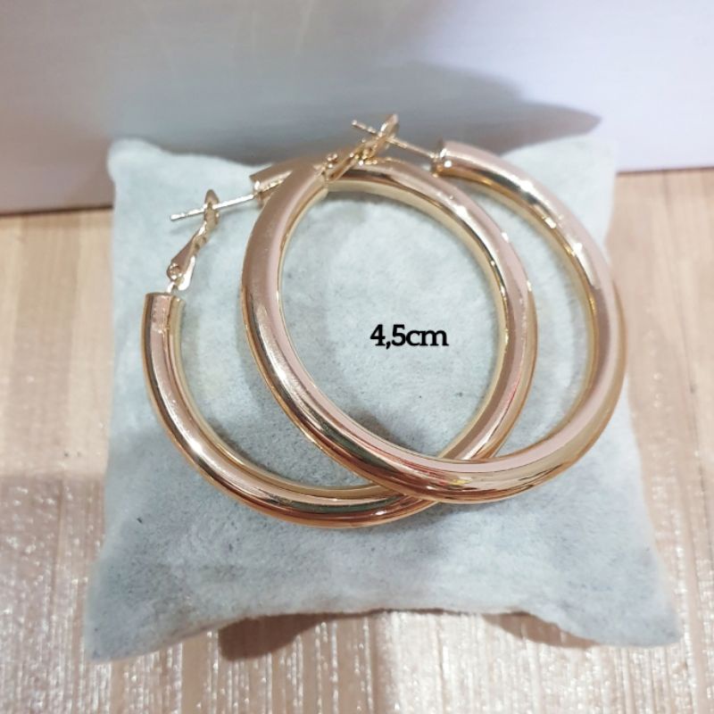 Anting gipsi import 4,5cm bahan tebal Tidak mudah karatan