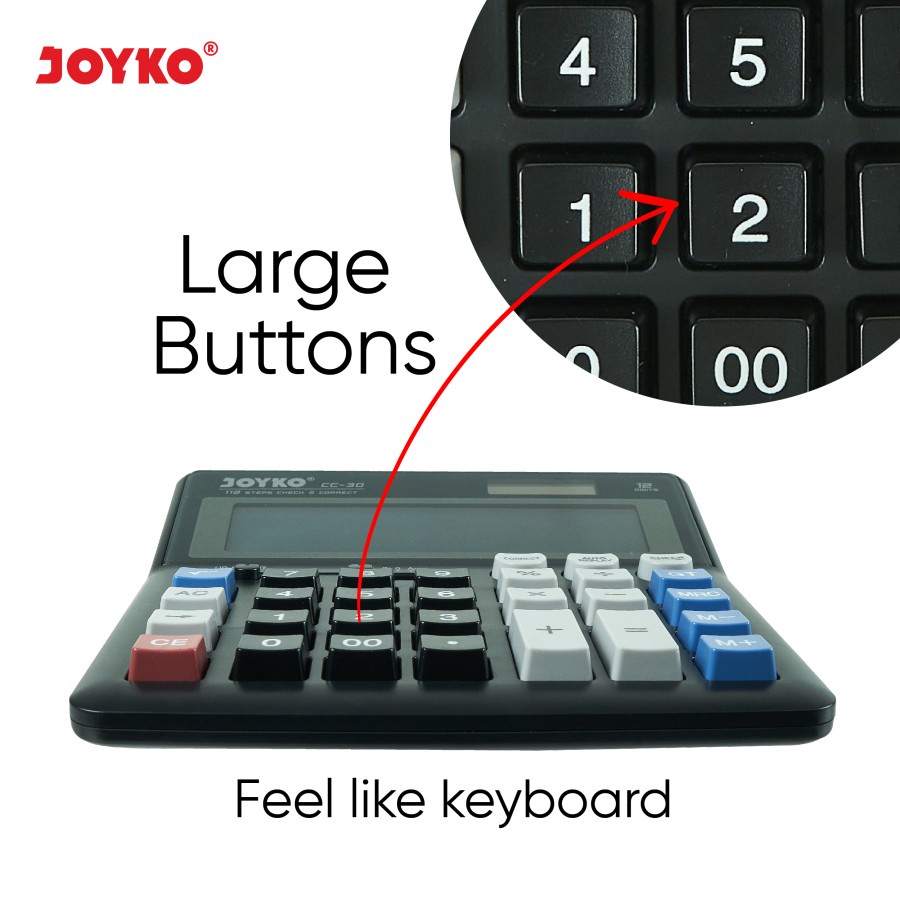 Calculator / Kalkulator Joyko CC-30 / 12 Digits / Check Correct