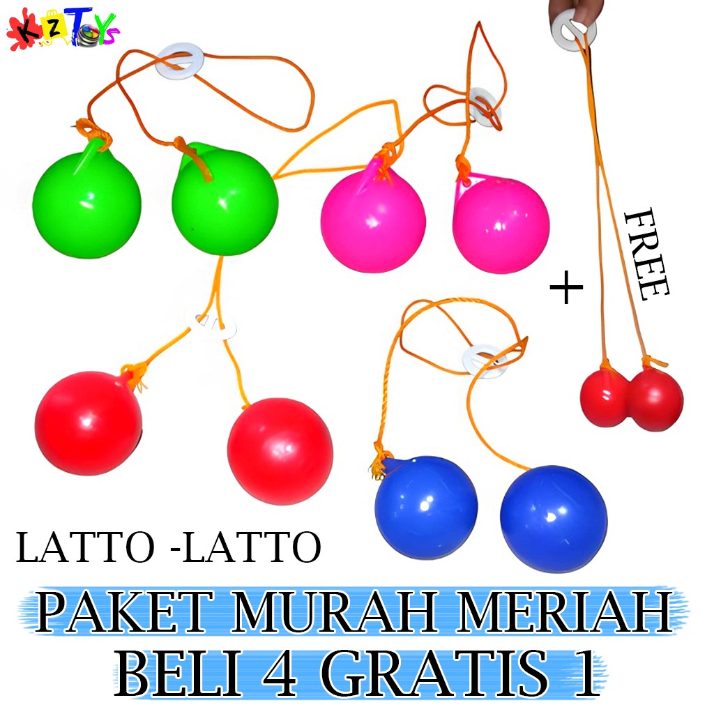 PAKET LATTO - LATTO MURAH BELI 4 GRATIS 1 MAINAN ANAK CEWE COWO