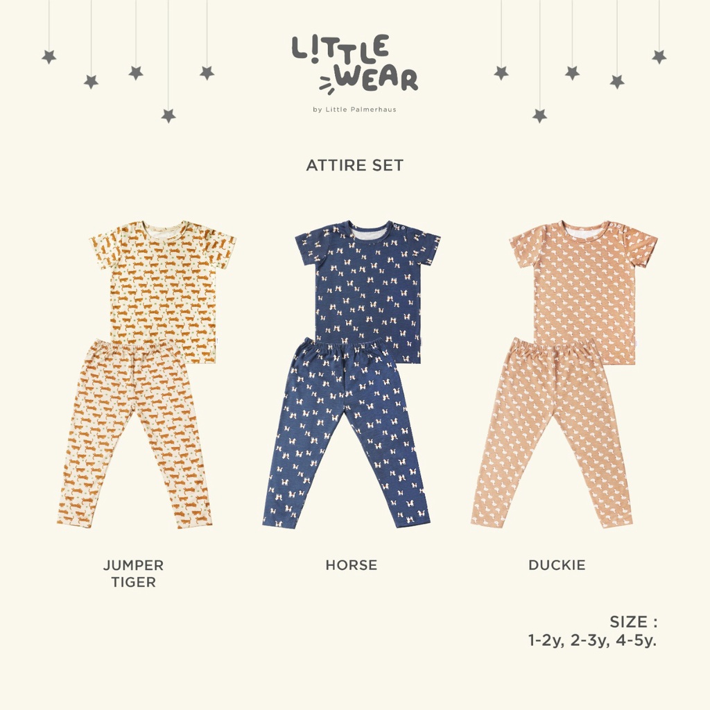 TERBARU Little Palmerhaus Attire Set 1-5Y Jumper 3-9M Little Wear Setelan / Jumper / Atasan Anak Unisex CBKS