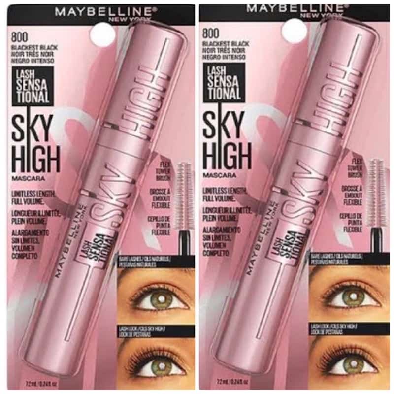 3in1 Mascara Sky High Waterproof - Eyeliner Gel Maybelline Fit Me - Galenco