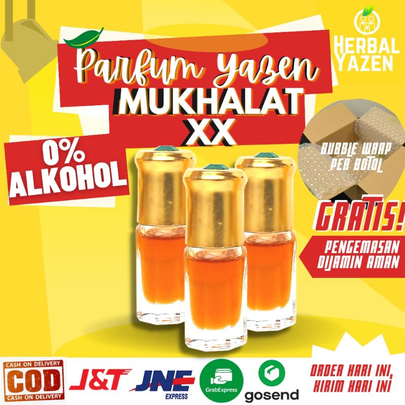 Parfum Aroma MUKHALAT XX Original Non Alkohol 3ml 6ml 12ml Parfum Original Bibit Parfum Murni MUKHAL