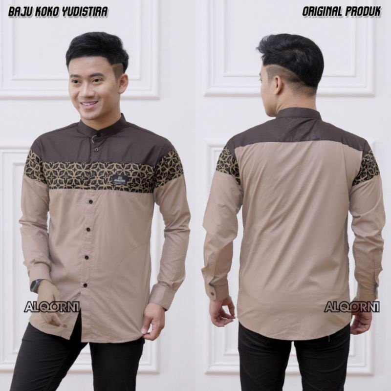 Baju koko pria dewasa MOTIF YUDISTIRA kombinasi ORIGINAL BATIK